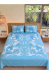 Hand Painted Rayon Bedsheet Set King Size